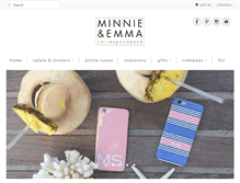 Tablet Screenshot of minnieandemma.com